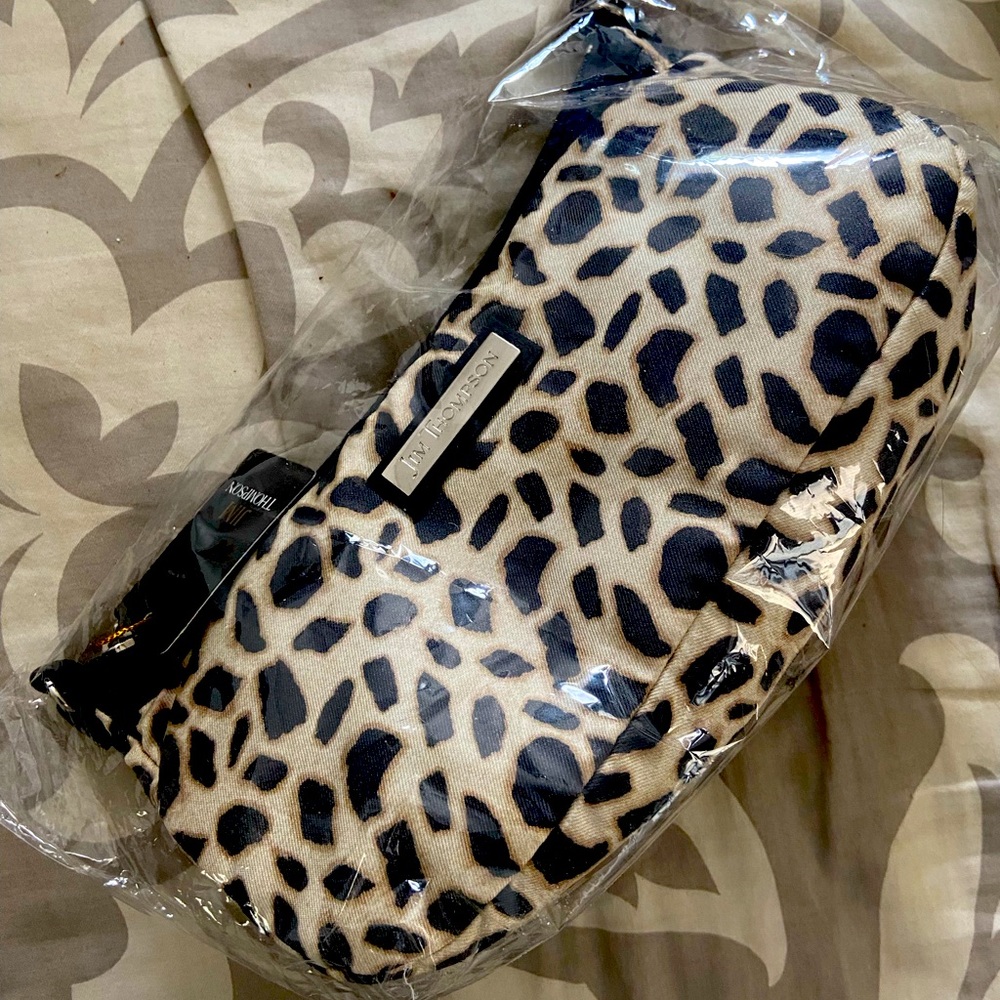 NWT Jim Thompson Leopard Silk Purse